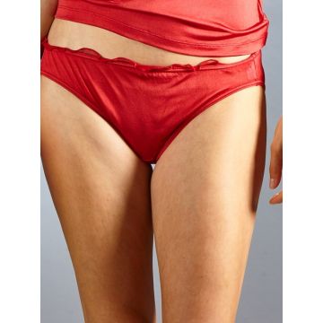 100% Seide SLIP mit Rüsche von Kokon Zwo