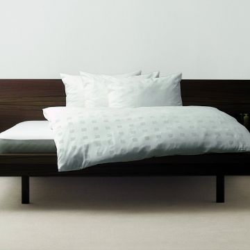 Bettwäsche CLASSIC WÜRFEL gewebt Tencel von HEFEL