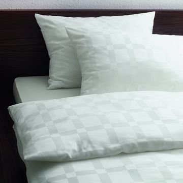 100% Tencel- Bettwäsche CLASSIC KARO GROSS gewebt von HEFEL