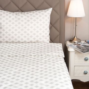 Bettwäsche 100% Lyocell Classic SALZBURG silber von HEFEL